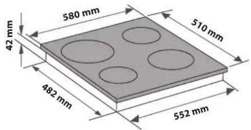 WHIRLPOOL AKT 801NE - PLACING THE HOB - 3