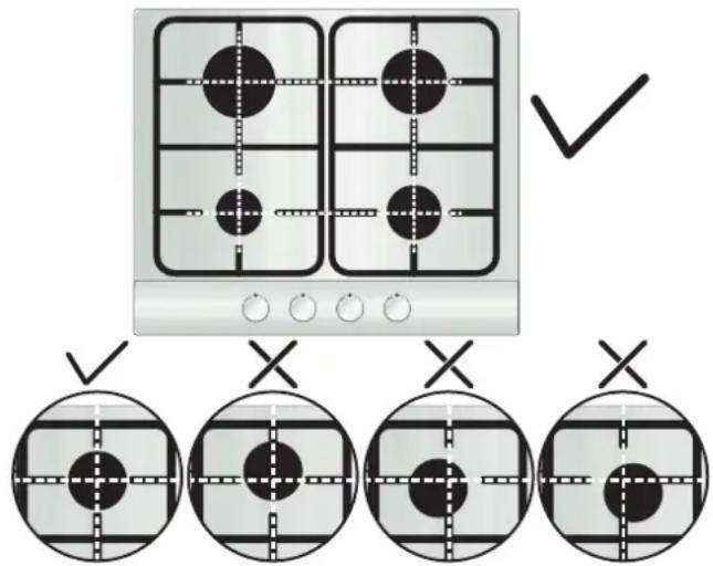 ZEROWATT ZMH6WCLX - USE OF HOB - USER INSTRUCTIONS - 1