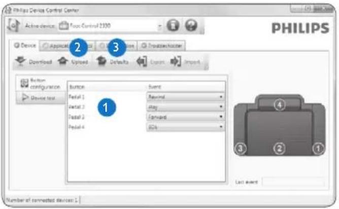 PHILIPS Foot control ACC2320 - Advanced configuration - 1
