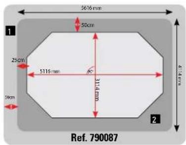 GRE 790087 - GROUND LAYOUT - TRAZADO EN EL TERRENO - TRACE AU SOL - ABSTECKEN AUF DEM BODEN - 2