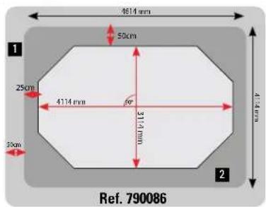 GRE 790087 - GROUND LAYOUT - TRAZADO EN EL TERRENO - TRACE AU SOL - ABSTECKEN AUF DEM BODEN - 1