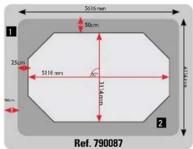 GRE 790087 - TRACCIATURA NEL SUOLO - GRONDLIJEN UITZETTEN - TRAÇADO NO SOLO - 2