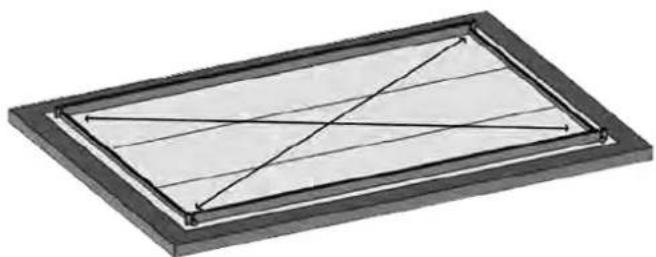 GRE 788032 - Piscine bois RL 551X351 H119 all - 8 pans - 3