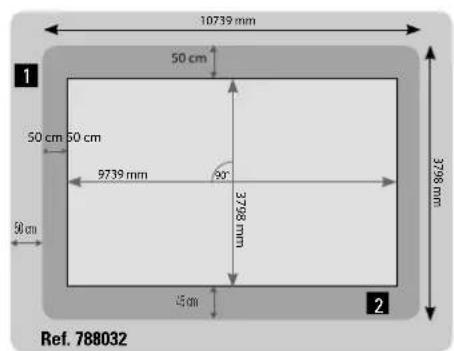 GRE 788032 - Abstecken AUF DEM BODEN - tracciatura NEL SUOLO - grondlijnen uitzetten - tracado NO SOLO - 2