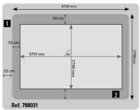GRE 788032 - Abstecken AUF DEM BODEN - tracciatura NEL SUOLO - grondlijnen uitzetten - tracado NO SOLO - 1