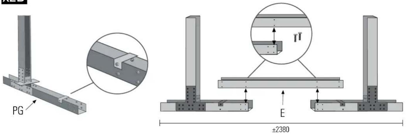 GRE 790096 - MONTAJE DE LAS TRAVIESAS Y DE LAS COLUMNAS - 1