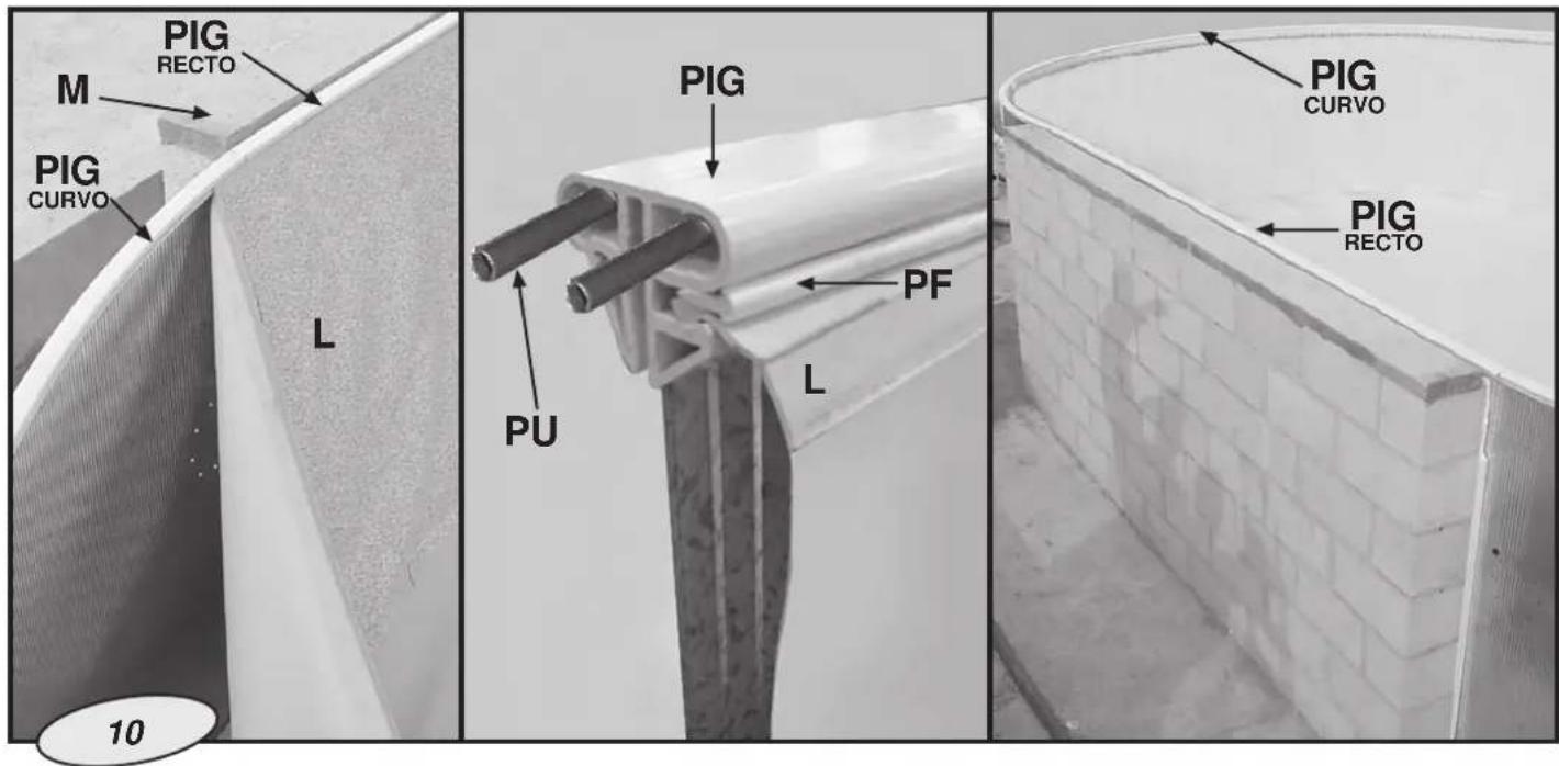 GRE KPE300NPNE - Profil d'extrusion guide de la piscine (PGTI) - 9