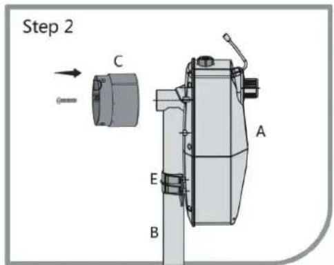 GRE SCR55 - 3- HOW TO ASSEMBLE THE ELECTRIC MACHINE ON YOUR MANUAL POOL COVER REEL - 2