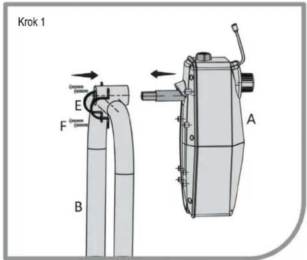 GRE SCR55 - 3- CUM SĂ ASAMBLAȚI MAȘINA ELECTRICĂ PE ROLA MANUALĂ A CAPACULUI DE PISCINĂ Asamblați pe tamburul capacului cadrului în formă de T. - 6