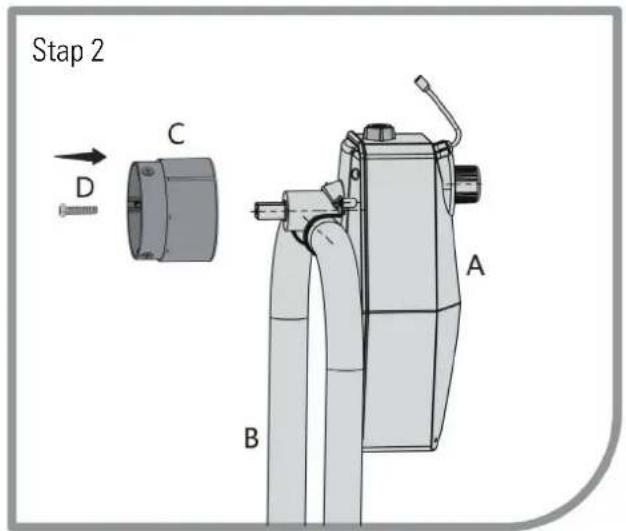 GRE SCR55 - Monteren op uw U-vormige zwembadzeilroller - 2