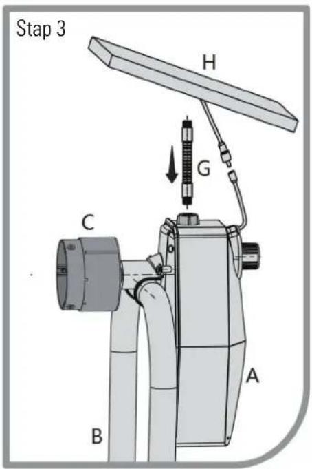 GRE SCR55 - Monteren op uw U-vormige zwembadzeilroller - 3