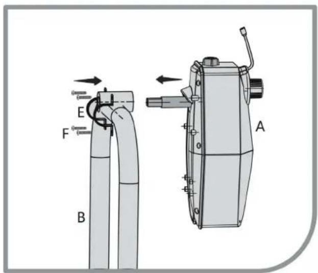 GRE SCR55 - Montarla sul telaio a U della bobina di copertura della piscina - 1