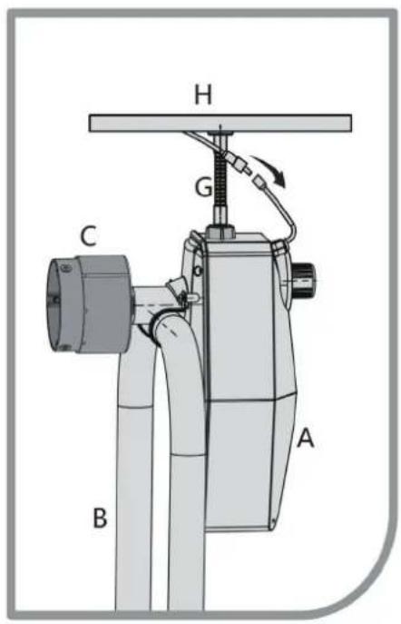 GRE SCR55 - Montarla sul telaio a U della bobina di copertura della piscina - 4