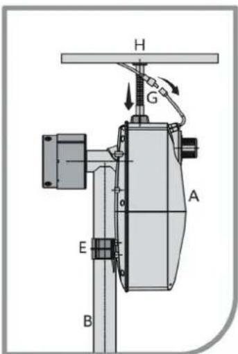 GRE SCR55 - 3- ANBAU DES ELEKTROGERÄTS AN EINE HANDAUFROLLVORRICHTUNG FÜR DIE POOLABDECKUNG - 4