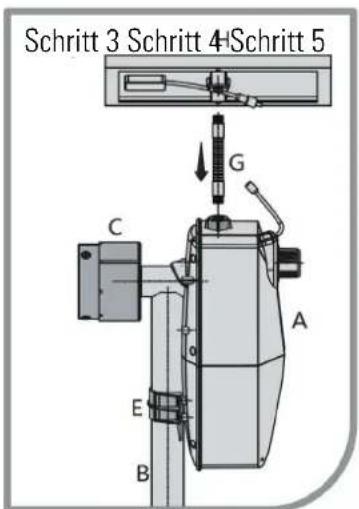 GRE SCR55 - 3- ANBAU DES ELEKTROGERÄTS AN EINE HANDAUFROLLVORRICHTUNG FÜR DIE POOLABDECKUNG - 3