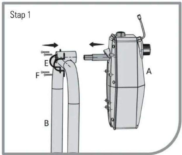 GRE SCR55 - Monteren op uw U-vormige zwembadzeilroller - 1