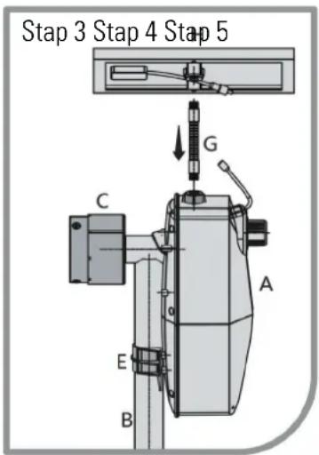 GRE SCR55 - 3- HOE U MONTEERT U DE ELECTRISCHE MACHINE OP UW HANDMATIGE ZWEMBADZEILROLLER - 2