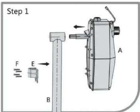 GRE SCR55 - 3- HOW TO ASSEMBLE THE ELECTRIC MACHINE ON YOUR MANUAL POOL COVER REEL - 1