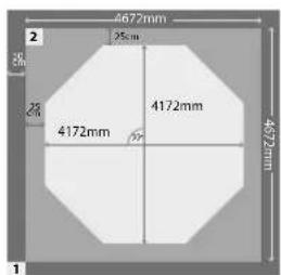 GRE 800008 - GROUND LAYOUT - TRAZADO EN EL TERRENO - TRACÉ AU SOL - 1