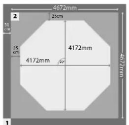 GRE 800008 - -ABSTECKEN AUF DEM BODEN - TRACCIATURA NEL SUOLO - GRONDLIJNEN UITZETTEN - TRAÇADO NO SOLO - 1