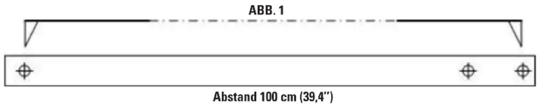 GRE SF133 - DIE 4 MARKIERUNGEN ANREISSEN, UM DIE 4 PFOSTEN DER ERSTEN PANELELS ANZUGEBEN - 1
