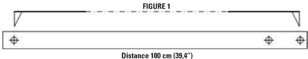 GRE SF133 - TRACER Les 4 reperes symbolisant les 4 poteaux du premier panneau - 1