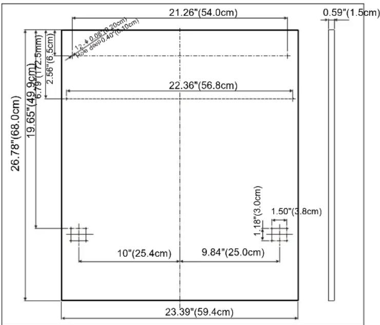 JENN-AIR UDT555SAFP - - Custom panel dimensions and installation - 1