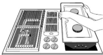 JENN-AIR AR141W - Pour installer le MODULE à bruleurs scelles: - 1