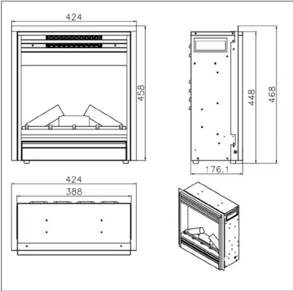 Klarstein Nevis Peak - DIMENSIONS - 1