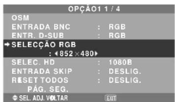 NEC PlasmaSync 42XM4 - Configurar uma imagem de computador para a tela de seleção RGB correta - 1