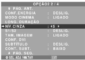 NEC PlasmaSync 42XM4 - Definir o nível de cinza nos lados da tela - 1