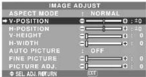 NEC PlasmaSync 42XM4 - IMAGE ADJUST - 1