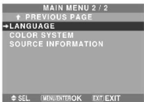 NEC PlasmaSync 42XM4 - Menu Operations - 3