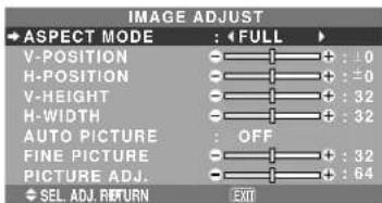 NEC PlasmaSync 42XM4 - ■ When "AUTO PICTURE" is "OFF" - 1