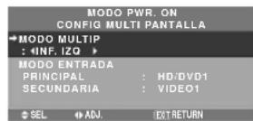 NEC PlasmaSync 42XM4 - ■ Ajustes de ENTRADA - 1