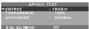 NEC PlasmaSync 42XM4 - Affichage de l'information comme un texte - 1