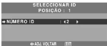 NEC PlasmaSync 42XM4 - Para definir o número ID para o controle remoto - 1