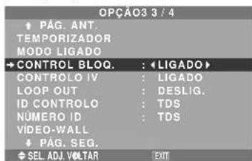 NEC PlasmaSync 42XM4 - Ativar/desativar os controles no painel frontal - 1