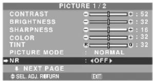 NEC PlasmaSync 42XM4 - Reducing noise in the picture - 1