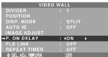 NEC PlasmaSync 42XM4 - ON DELAY (Power on delay) - 1