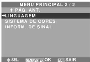 NEC PlasmaSync 50XM5 - Operações do Menu - 3