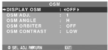 NEC PlasmaSync 50XM5 - Setting the on-screen menu - 1