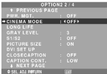 NEC PlasmaSync 50XM5 - Setting the picture to suit the movie - 1