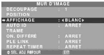 NEC PlasmaSync 50XM5 - Réglage de position MUR D'IMAGE - 1