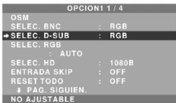 NEC PlasmaSync 50XM5 - Comprobación de la señal transmitida al terminal RGB1 - 1