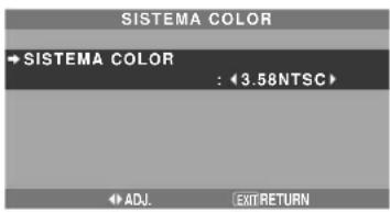 NEC PlasmaSync 50XM5 - Menú de ajustes Sistem Color Ajuste del formato de la señal de vídeo - 1