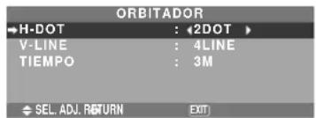 NEC PlasmaSync 50XM5 - Ajuste manual de la función ORBITADOR - 1