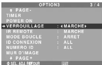 NEC PlasmaSync 50XM5 - Mise en/hors fonction des commandes du panneau avant - 1