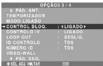 NEC PlasmaSync 50XM5 - Ativar/desativar os controles no painel frontal - 1