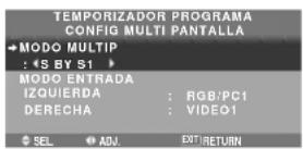 NEC PlasmaSync 50XM5 - Para ajustar MULTI INPUT - 3